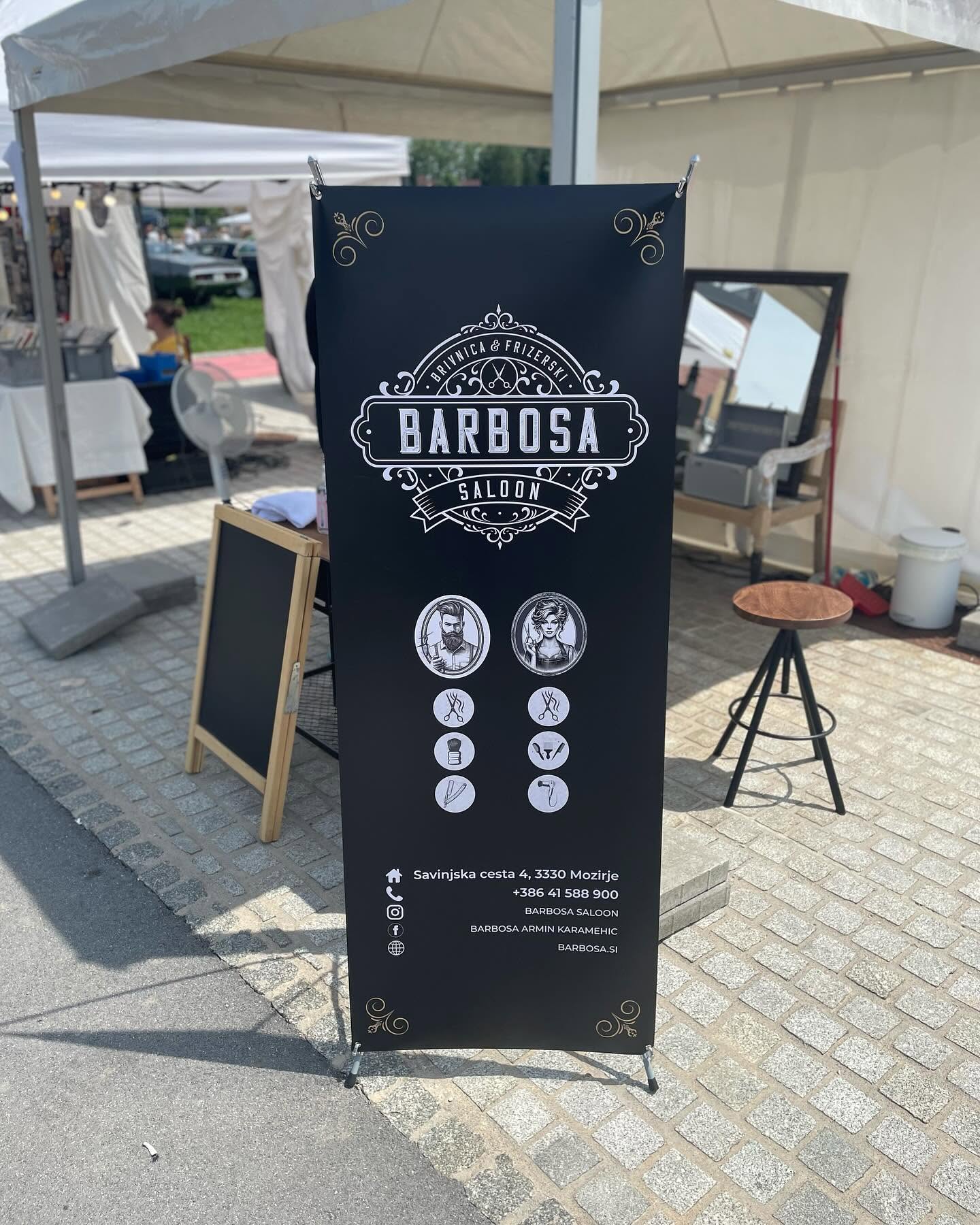 Barbosa Saloon stojnica na dogodku